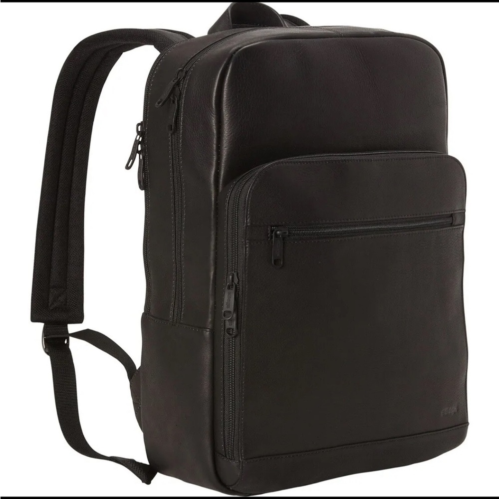 Slim Colombian Leather Laptop Backpack